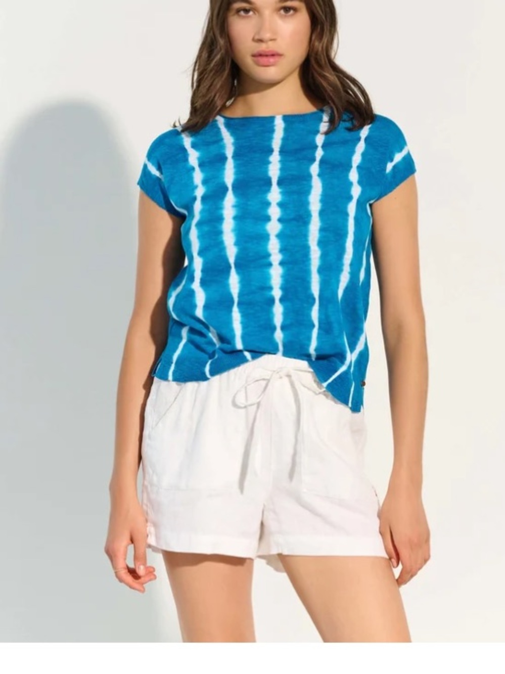 Hatley Blue & White Tie-Dye Short Sleeve Tee